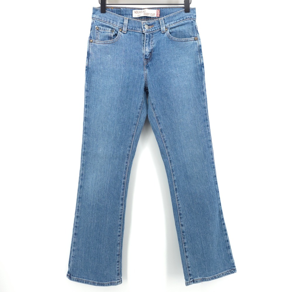 Levis Women Jeans 515 Nouveau Boot Cut 4 M Blue Medium Wash Denim